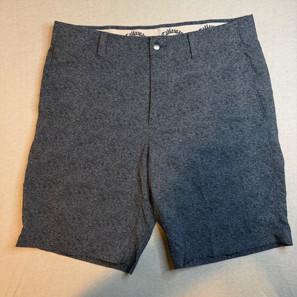 Callaway Mens Golf Shorts Grey‎ Textured Stretch Performance Size 34